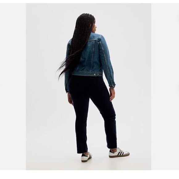 GAP High Rise Vintage Slim Navy Blue Soft Velvet Pants Size 30/10 #743986 RT$80 - Picture 2 of 15